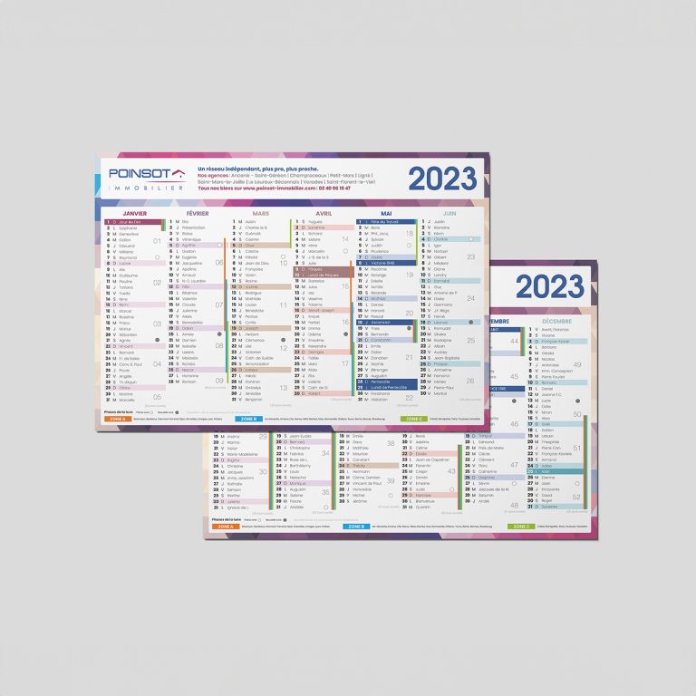 Calendriers 2023